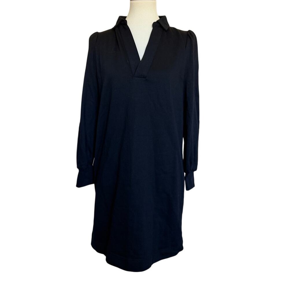 Pomander Place Bradley Knit Cotton Polo Dress - Size XS - Black